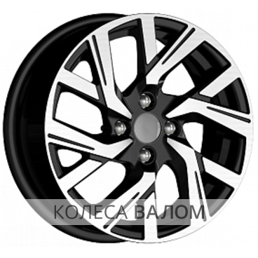 K&K KC1030 6x15 4x100 ET39 60.1 Алмаз черный Chevrolet Cobalt